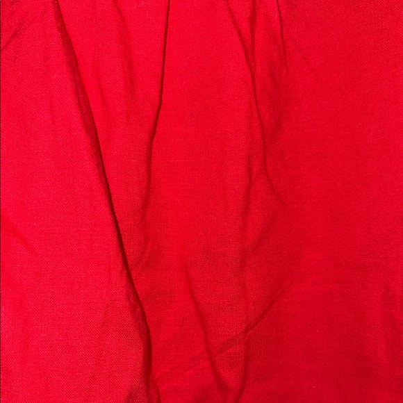 LOFT Red Flutter Sleeve Ruffled Blouse - Picture 6 of 6